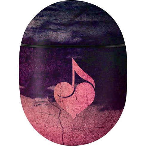 Rustic Musical Heart Google Pixel Buds Skin